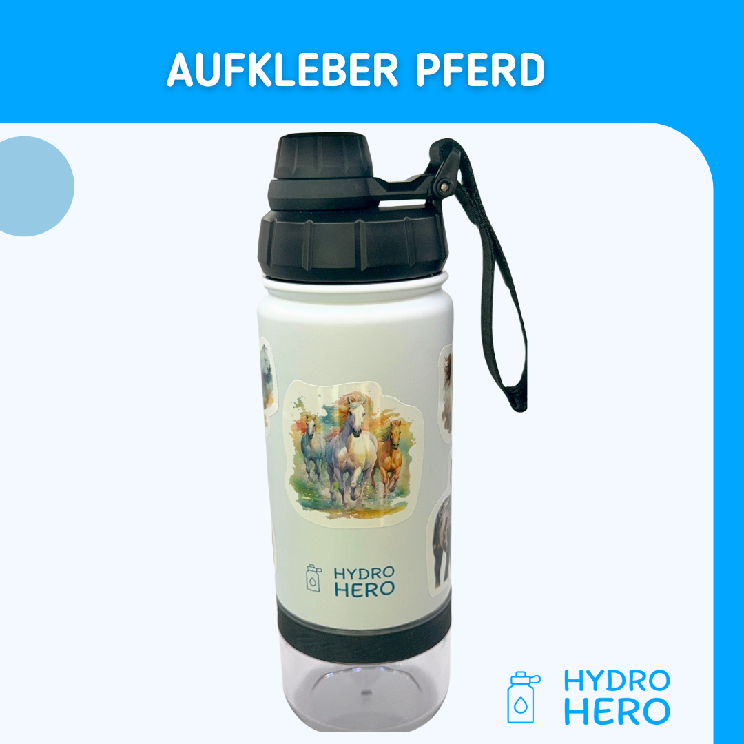 Hydro Hero - Edelstahl Kindertrinkflasche mit Snackbehälter