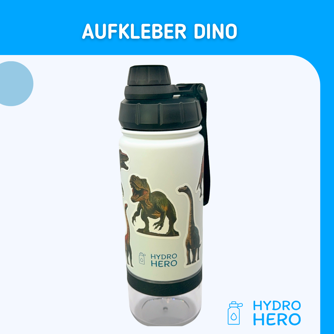 Hydro Hero - Edelstahl Kindertrinkflasche mit Snackbehälter