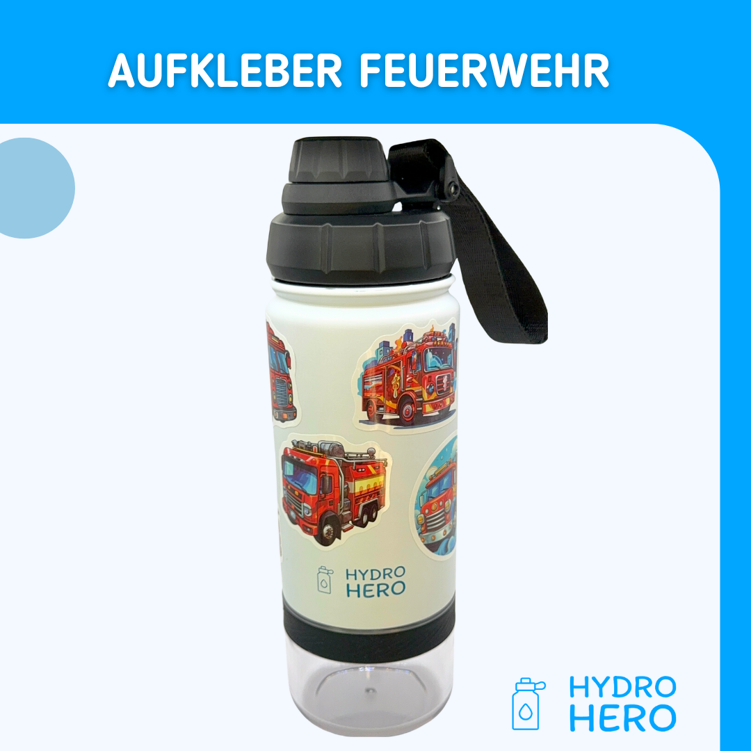 Hydro Hero - Edelstahl Kindertrinkflasche mit Snackbehälter