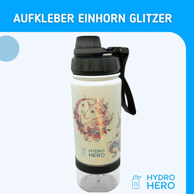 Hydro Hero Sticker-Set „Einhorn Glitzer“